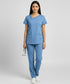 Women's 2-Pocket Contrast Ladder Lace Scrub